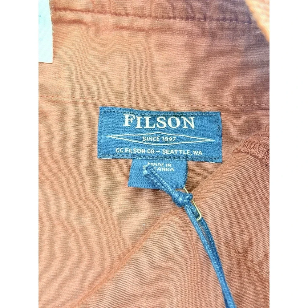 Filson Dry Falls Shorts Men's Large Sequoia Cotton Stretch NWT